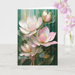 Carte Papier peint en fleurs japonais Magnolia Art