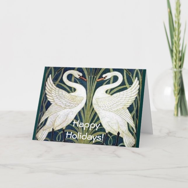 Carte papier peint Swan and Rush and Iris (Devant)
