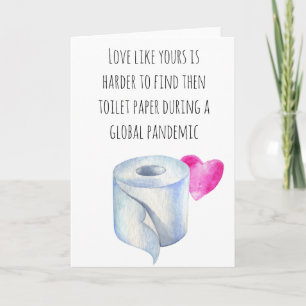 Carte Papier toilette Amour comme le vôtre Covid