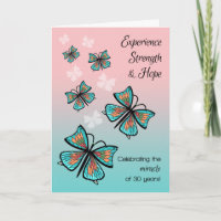 Papillon 30 ans 12 d'étape d'anniversaire de