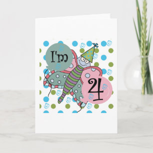 Carte Papillon 4e anniversaire Tshirts et cadeaux