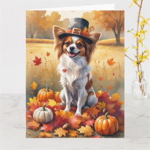 Carte Papillon À L'Automne Laisse L'Art Thanksgiving