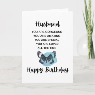 Carte Papillon avec message d'anniversaire pour votre ma