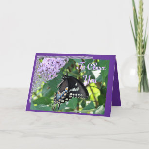 Carte Papillon Cheer-personnaliser