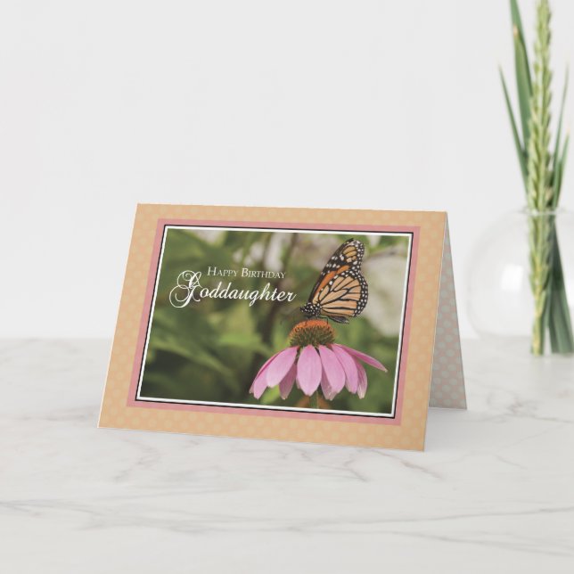 Carte Papillon d'anniversaire Godgirl (Devant)