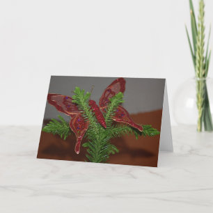Carte Papillon de Noël