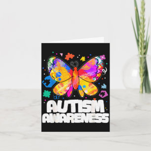 Carte Papillon de sensibilisation au soutien de l'autism
