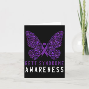Carte Papillon de sensibilisation au syndrome de Rett Ru