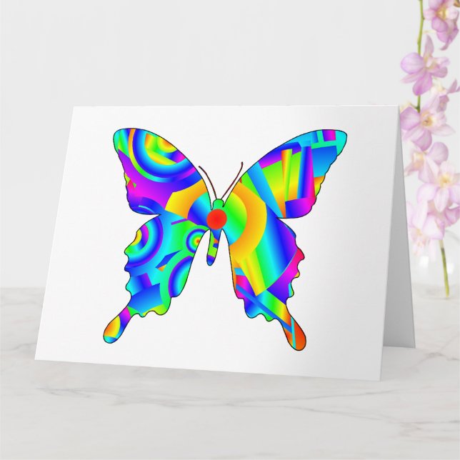 Carte Papillon d'été (Orchidée)