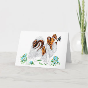 Carte Papillon Dog & Butterfly Eye to Eye