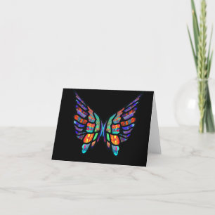 Carte Papillon en verre tendu pour toutes les occasions