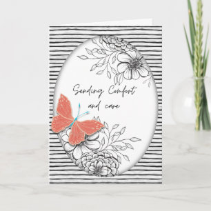 Carte Papillon et Botaniques Sympathie 