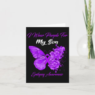Carte Papillon Je Porte Le Violet Pour Mon Fils Epilepsi
