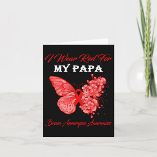 Carte Papillon Je Porte Rouge Pour Mon Papa Cerveau Aneu