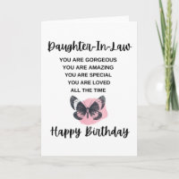 Papillon mignon avec message d'anniversaire