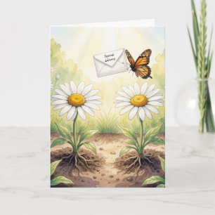 Carte Papillon Monarch de la Fête d'Anniversaire Livrant