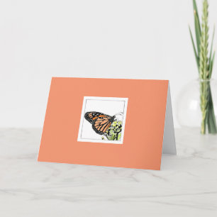 Carte Papillon monarque (colorisé)