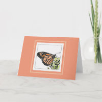Papillon monarque (colorisé)