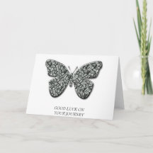 Papillon noir et blanc élégant
