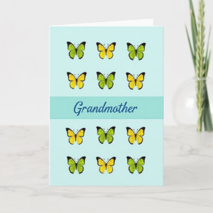 Carte papillon pastel pour la fête des mères