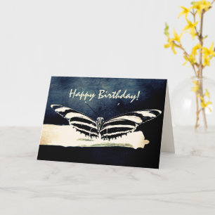 Carte Papillon personnalisé Joyeux anniversaire