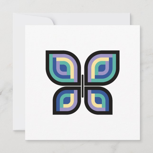 Carte Papillon Pétal Prism (Devant)