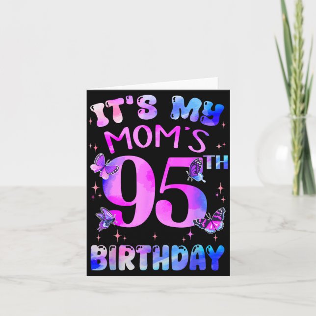Carte Papillon pour les 95 ans de maman Joyeux 95 ans (Devant)