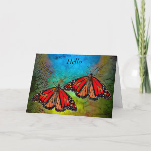 Carte papillon pour personne âgée en maison de ret