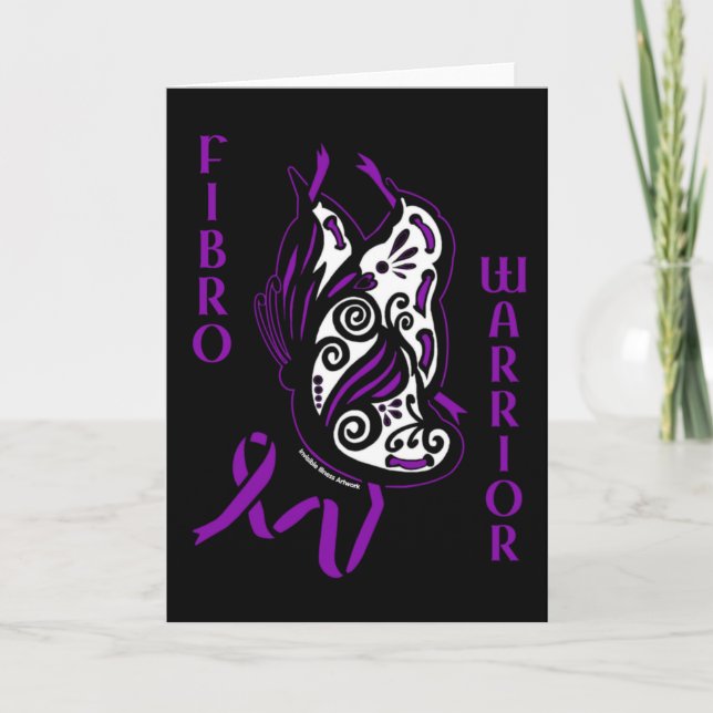 Carte Papillon/Ruban...Fibro (Devant)
