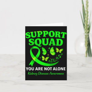 Carte Papillon Ruban Vert de Sensibilisation à la Maladi