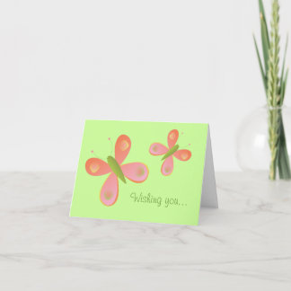 Carte Papillon teint