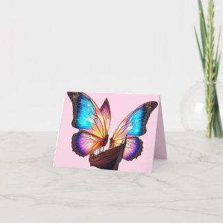 Carte Papillons Bateau à voile