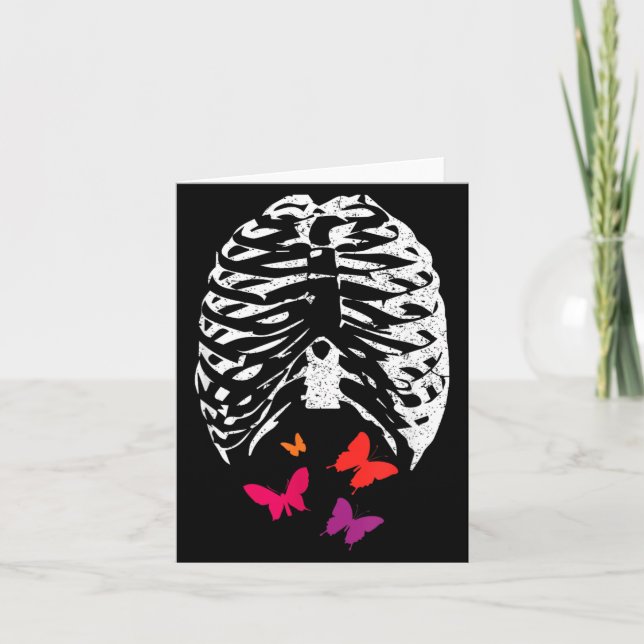 Carte Papillons Dans Le Ventre Halloween (Devant)
