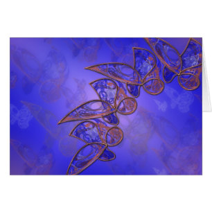 Carte Papillons en cuivre