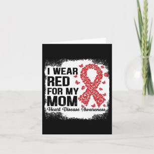 Carte Papillons Je Porte Le Rouge Pour Ma Mère Maladie C