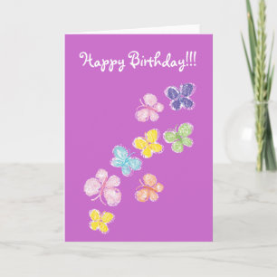 Carte papillons Joyeux anniversaire ! ! !