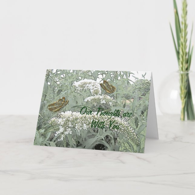 Carte Papillons sur une personnaliser de Bush de (Devant)