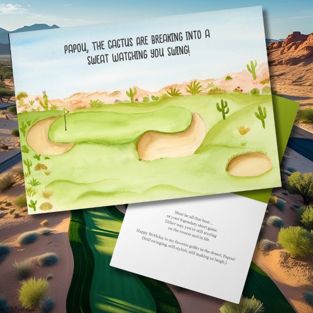 Carte Papou, parcours de golf dans le désert pour annive (Créateur téléchargé)