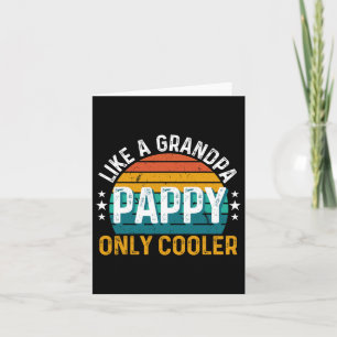 Carte Pappy Comme Un Grand-Père Seulement Glacière Rétro
