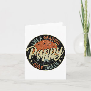 Carte Papy comme un grand-père mais en plus cool Vintage