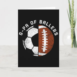 Carte Papy de Byllers Footbyll de foot drôle Papy