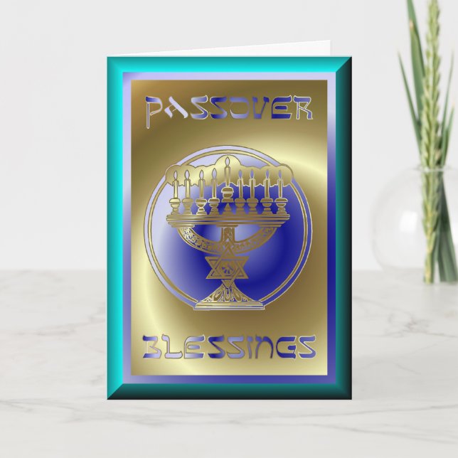 Carte Pâque Passover Fête juive (Devant)