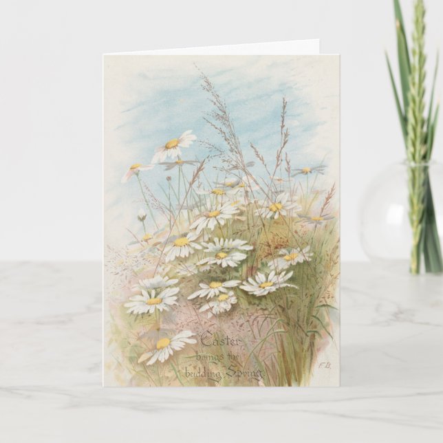 Carte "Pâques apporte le printemps naissant"  (Devant)