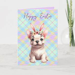 Carte Pâques Bulldog