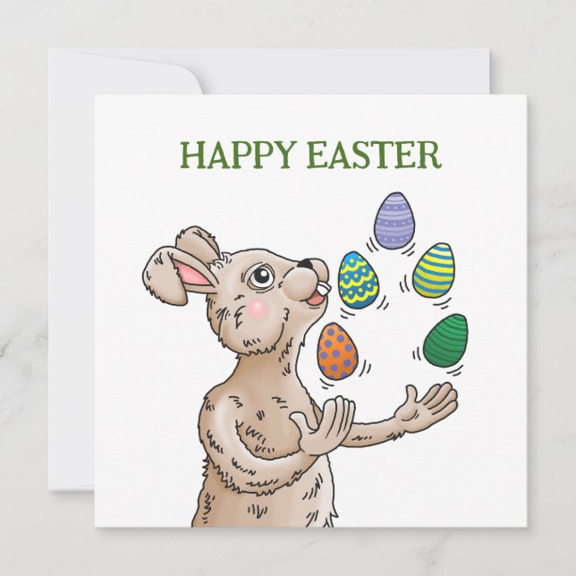 Carte Pâques Bunny (Devant)