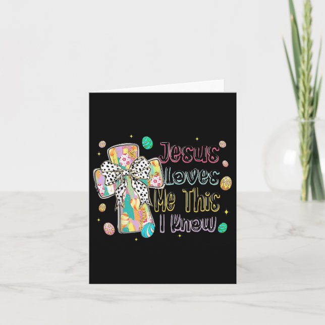 Carte Pâques Chrétienne Bundle Tee Jesus Me Love This I  (Devant)