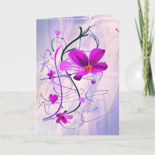 Carte Pâques Florale