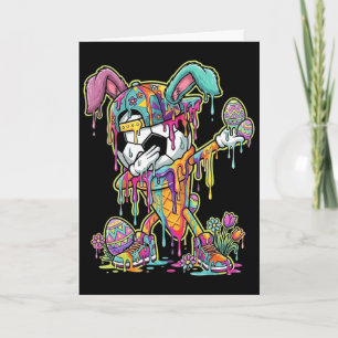 Carte Pâques Football Glace Goutte Dabbing Football Drip