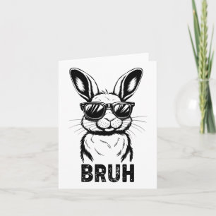Carte Pâques Jour Bruh Bunny Avec Sungles Hommes Garçons
