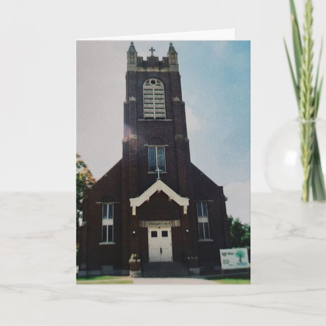 Carte Pâques "L'Église Saint-Michel" (Devant)